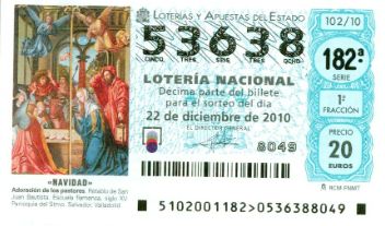 Lotería de Navidad.